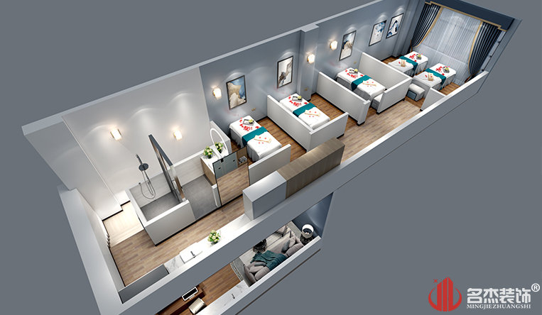 美容院鳥(niǎo)瞰圖